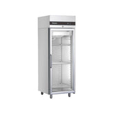 Dulap congelare inox 1 ușă din sticlă, finisaj inox, CBP172/GL, Inomak
